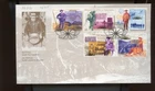 🍁 1996 Klondike Gold Rush 4 stamps miners 5x45c,  FDC cover Canada