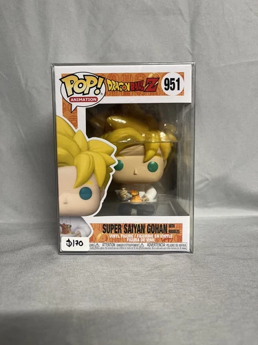 Funko Pop! Vinilo: Dragon Ball - Super Saiyan Gohan con fideos #951