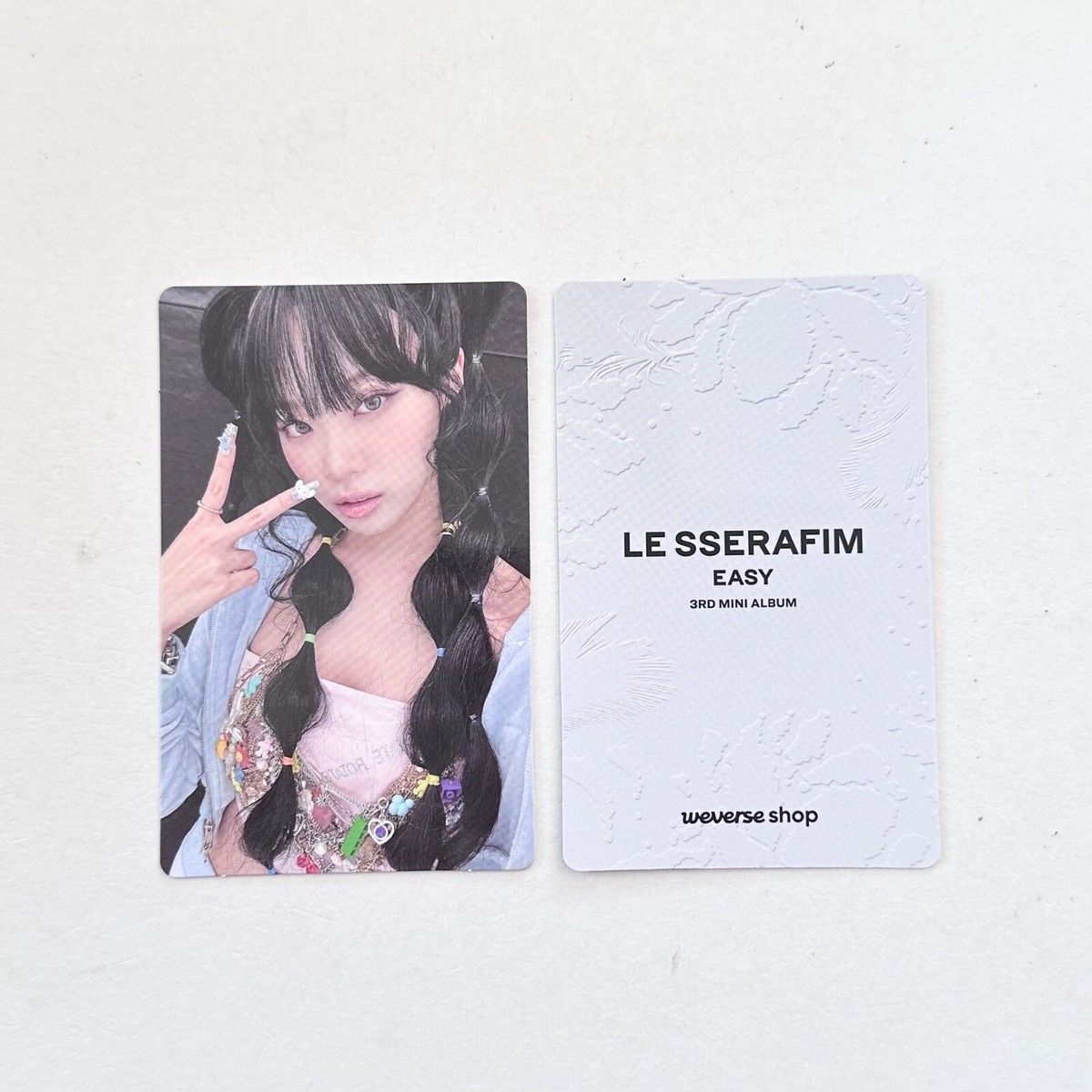LE SSERAFIM] EASY / Weverse preorder video call benefit photocard