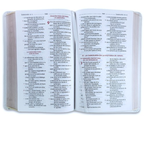 Biblia Catolica para Regalos y Ceremonias Biblia de las Americas imit blanco - Picture 3 of 5