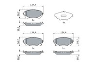 Bosch BremsbeläGe Bremsbelegsatz Vorne FüR Toyota Corolla SchräGheck