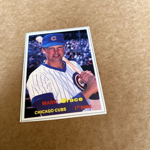 Mark Grace Chicago Cubs #33 1990 SCD Baseball Card Price Guide Oddball - Picture 2 of 3