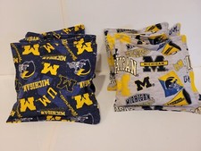 University of Michigan Wolverines Cornhole Bags. Set of 8