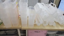 Lot of 12 BD 305551 Sharps Container 5.4 Quart- Clear