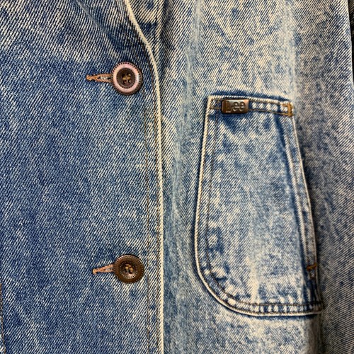 Chaqueta de Colección Lee Lavada Ácida Cuello de Pana Denim Plumero Tareas Mediana - Imagen 4 de 13
