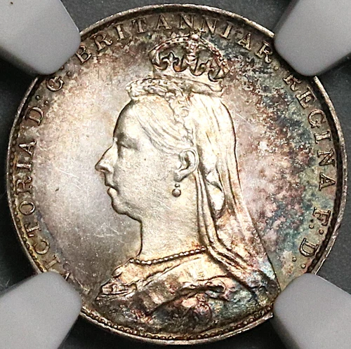 1889 NGC MS 66 Victoria Maundy 4 Pence Groat Great Britain Coin (22080902C)