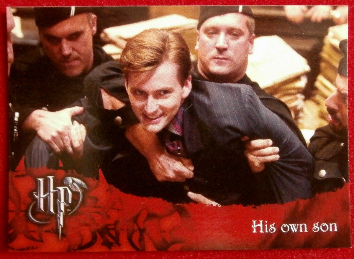 HARRY POTTER GOBLET OF FIRE Card #68 SENTENCING HIS OWN SON - Main Image