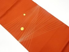 6976333: JAPANESE KIMONO / VINTAGE NAGOYA OBI / SHIOZE / EMBROIDERY / WOVEN ROUN