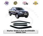 Weather Shields Weathershields Window Visors To Suit VW Volkswagen Amarok 09-22