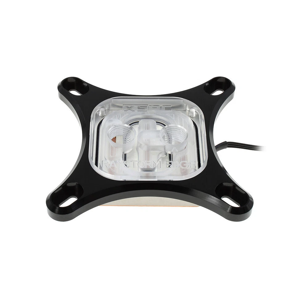 XSPC RayStorm EDGE CPU Water Block, Intel, Addessable RGB, Black - Image 3 of 4