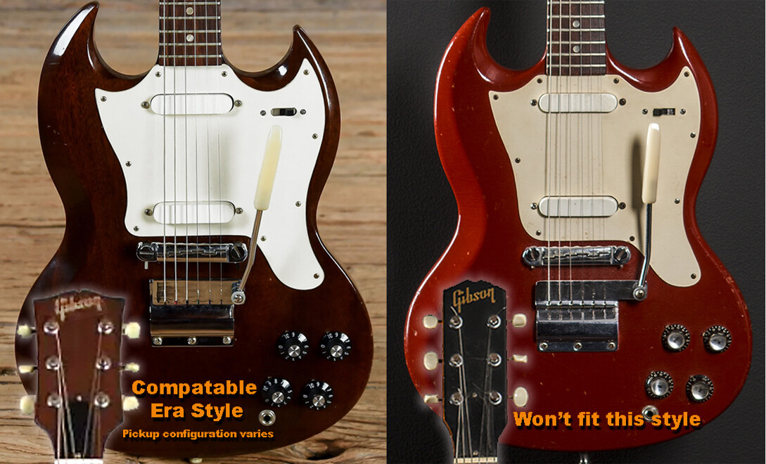 GIBSON melody maker 用　ピックガード　２枚セット　新品 New Gibson Melody Maker SG Cream Pickguard 2 Pickup 'Later