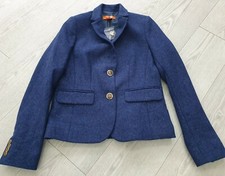Joe Fresh Blue 100% Wool Blazer Jacket Size Uk 8