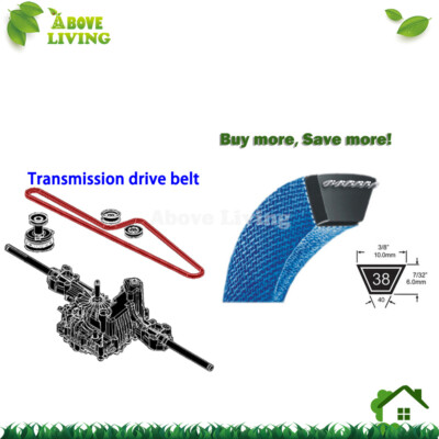 W/Kevlar Trans Belt For Cub Cadet 524SWE 524WE 526SWE 528SW 528SWE 530SWE 726TDE