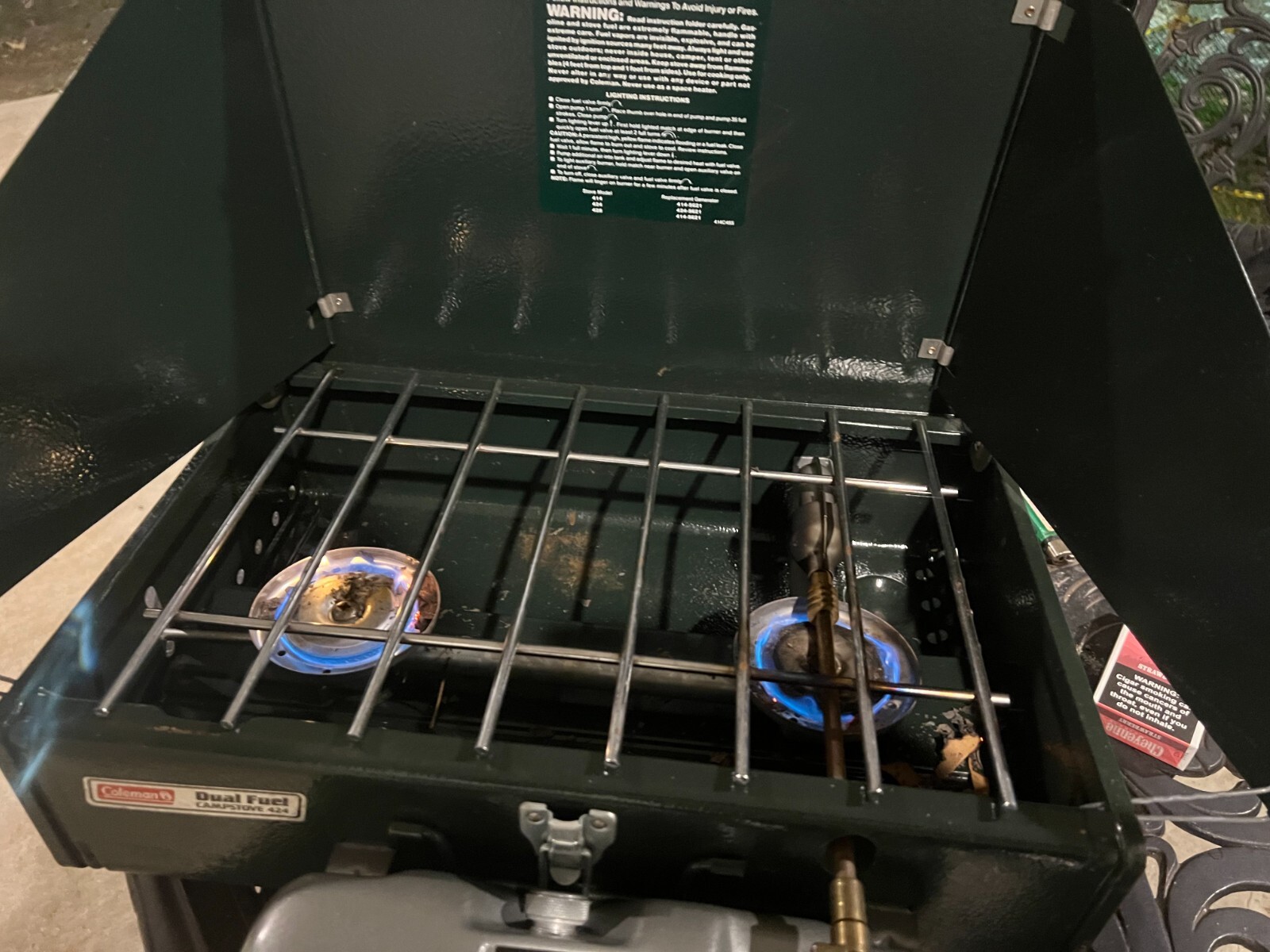 Coleman Dual Fuel 2Burner Campstove 424 132017888712 eBay