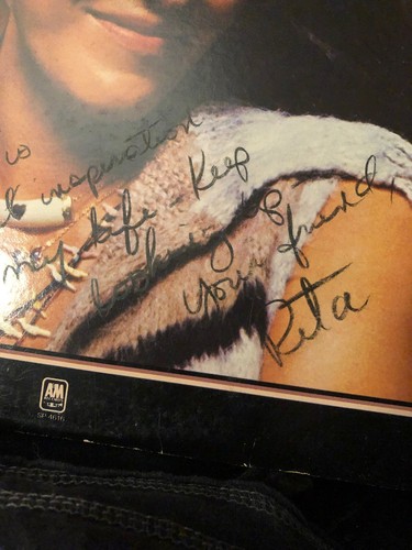 Autographed Rita Coolidge SIGNED By RITA LP Record 1977 Anytime Anywhere Rare! - Picture 2 of 4