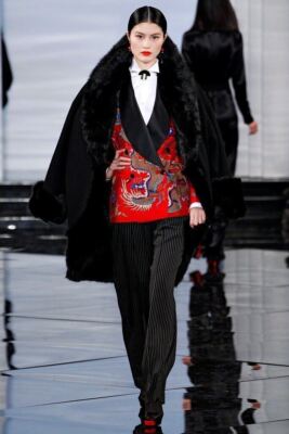 Ralph Lauren Collection Purple Label Silk Lined Cashmere Shearling