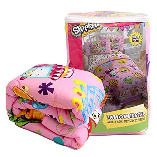 NEW SHOPKINS SUPER SOFT TWIN COMFORTER 64 INCH X 86 INCH (162.5CM X 218CM) 63003 - Picture 2 of 2