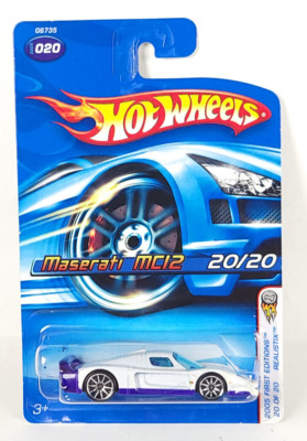 Hot Wheels 2005 First Editions Realistix Maserati MC12 White With Fte Wheels 02
