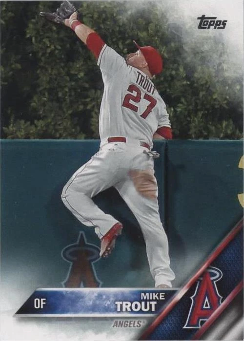 Topps Mike Trout 2016 Season Baseball Sports Trading Cards