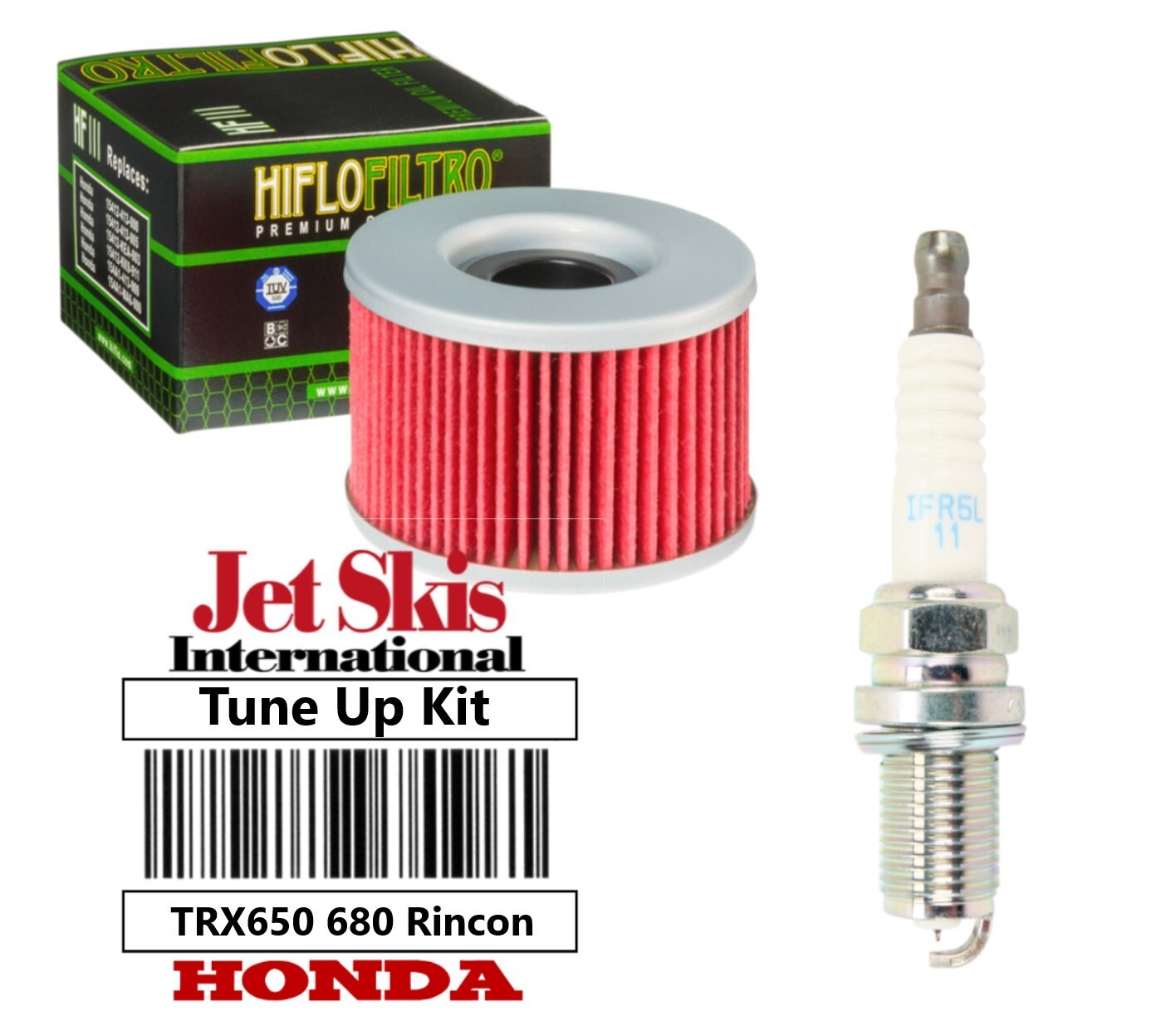 Honda TRX650 650 Rincon TRX680 680 Rubicon Oil Filter  NGK Spark Plug IFR5L-11