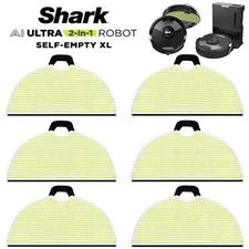 6x Replacement Mopping Mop Pads for Shark AI RV2610WD RV2610WDCA RV2620WD Vacuum