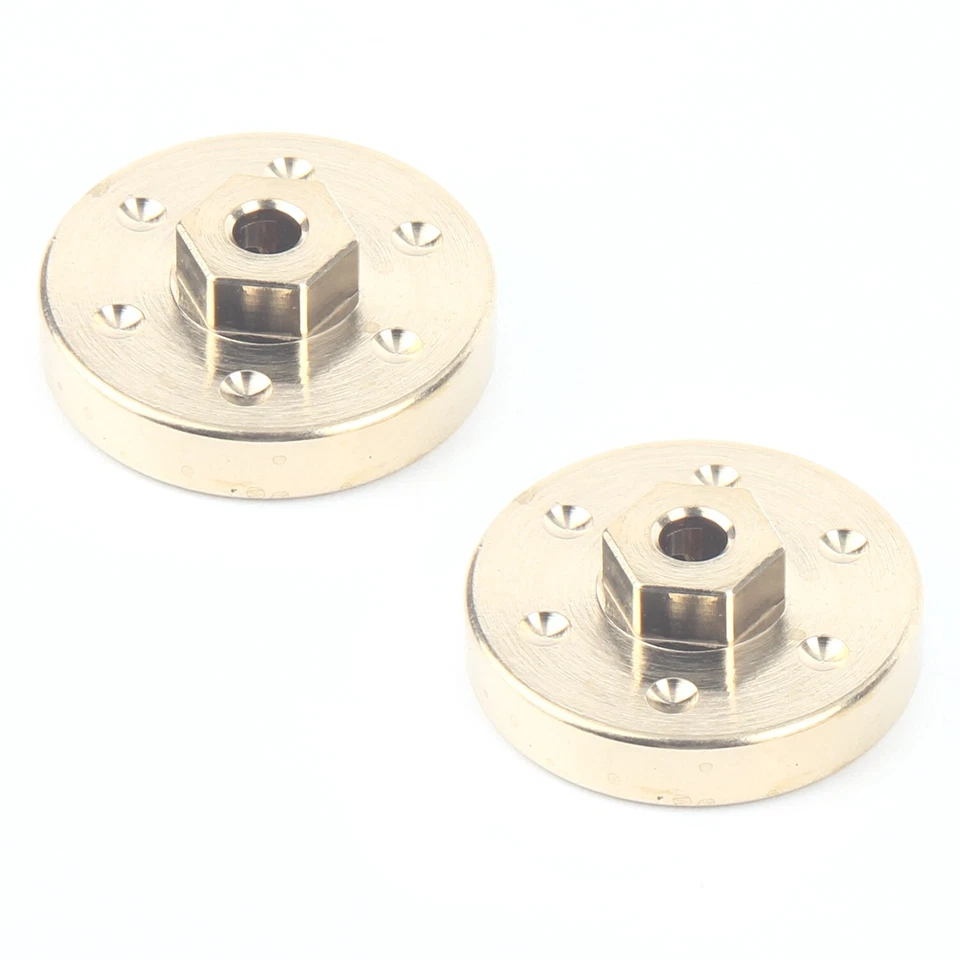 LCX Brass Axle Counter Weight Wheel Hex 6.4g/pcs Upgrades Parts for Axial SCX24 - Image 3 of 4