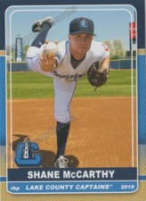 2019 Lake County Captains Shane McCarthy RC Rookie Cleveland Indians