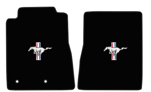 New! 2010-2014 Ford Mustang CARPET Floor Mats w/ Embroidered Pony Logo 4pc Color - Picture 6 of 12