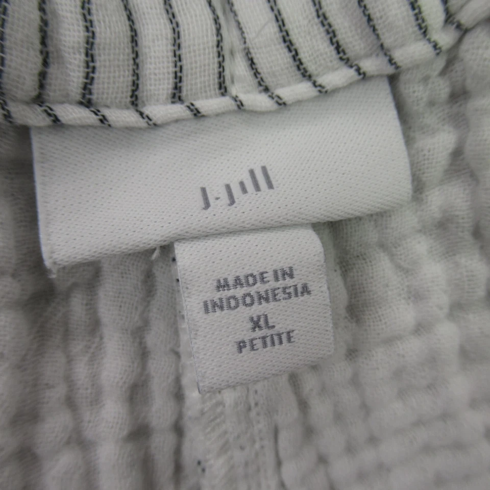 Pantalones Cortos Jill Para Mujer XL Pequeños Ligeros Exterior Chino Bolsillos Rayas Blancas Foto 3 de 4