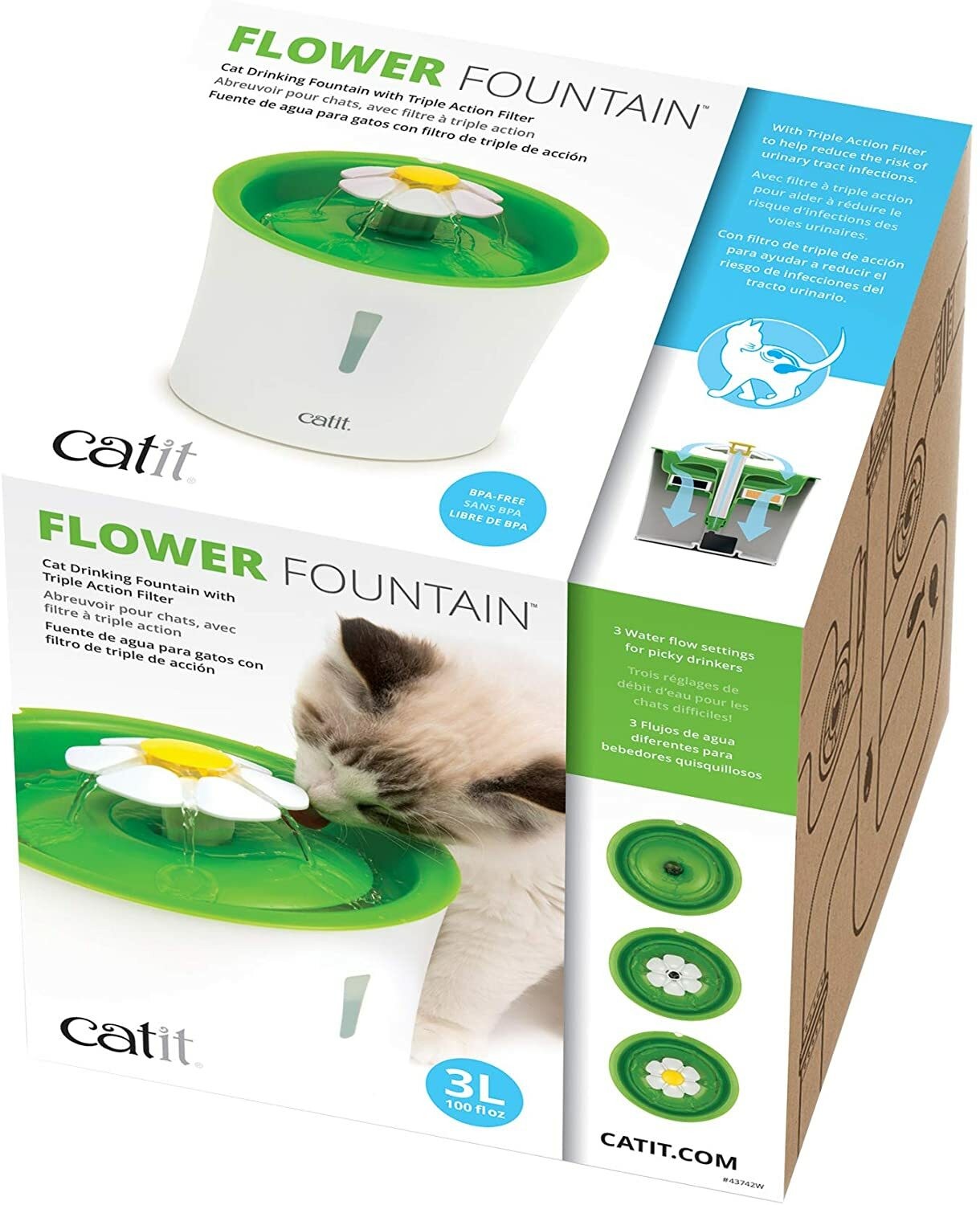 Catit Cat & Kitten Drinking Water Flower Fountains Replacement