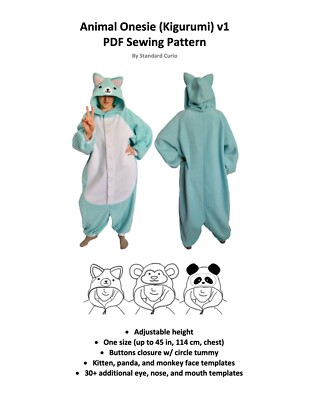 animal hood sewing pattern