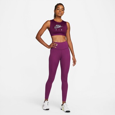 NIKE Air Size XS S L Women's 2-in-1 Dri-Fit Swoosh Sports Bra DM0643
