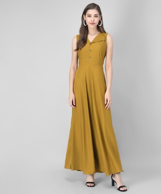 Women Western Dress In Soft And Solid Colors That Looks Perfect For Regular  Wear | eBay