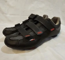 Tommaso Strada  Mens Cycling Shoes with Cleats Black Size US 10.5 in Great Cond