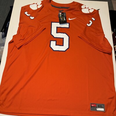Nike Clemson Tigers #5 Football Jersey AO9888-892 Size 3XL NCAA