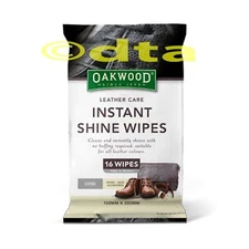 LEATHER CARE INSTANT SHINE WIPES SCHOOL SHOES, DRESS SHOES, BAGS AND ACCESSOR...
