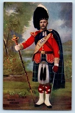 Seaforth Highlander Postcard Artotype Great Britain c1910's Unposted Antique