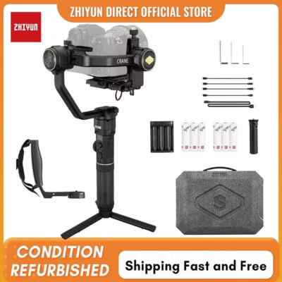 Refurbished zhiyun Crane 2S Combo Gimbal Stabilizer Fully Functional + Accessory