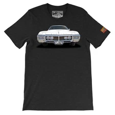 1968 White Riviera Car The Legend Classic Car Men Gift T-shirts Made in USA