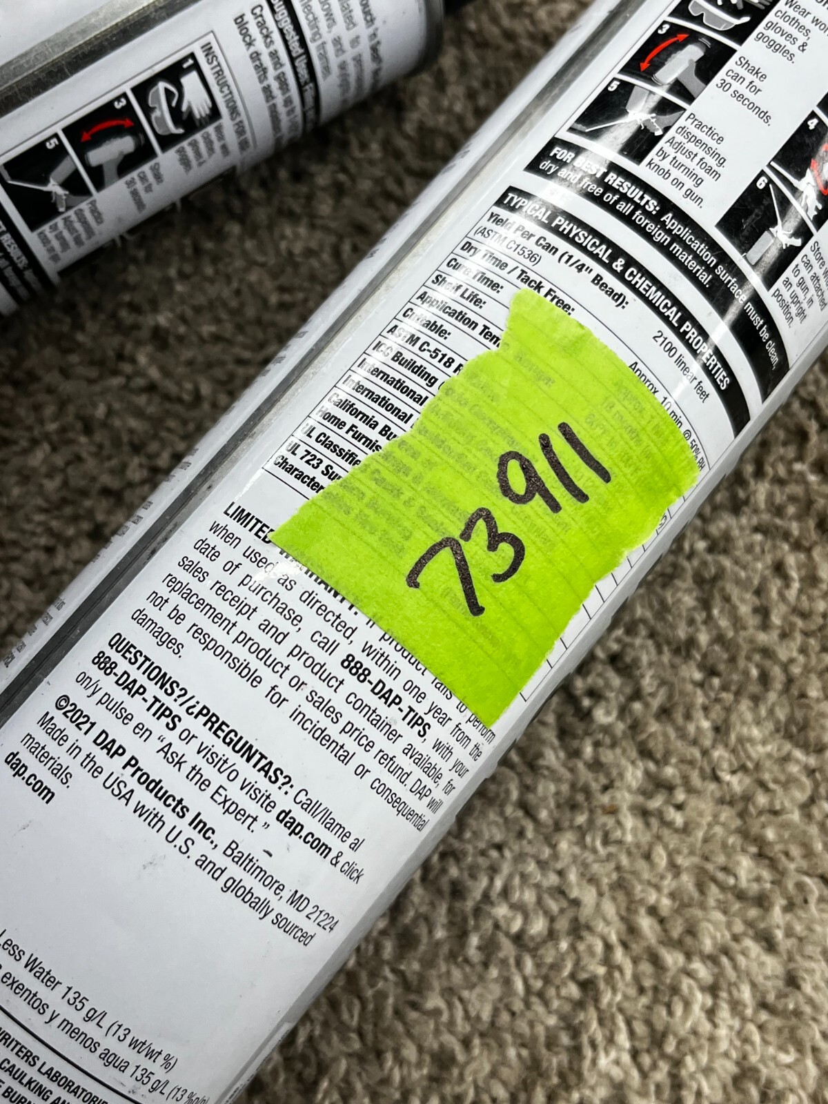 Touch N Seal Multipurpose / Construction Spray Foam Sealant-20 Oz - 73911