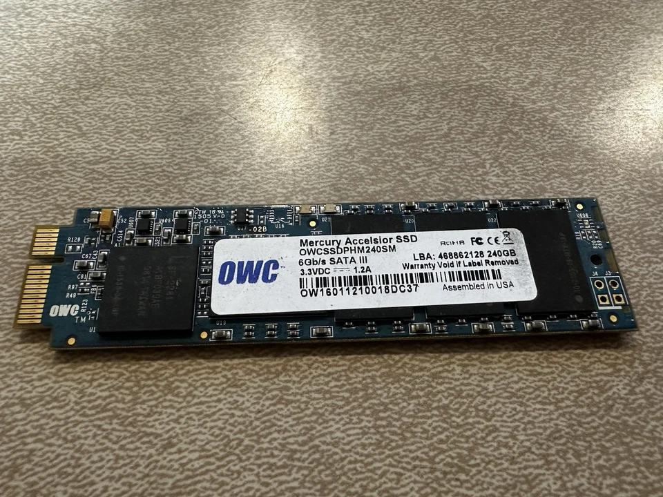OWC Mercury Accelsior 6G 240GB PCIe SSD SATA Mac Pro/Xserve OWCSSDPHM240SM - Image 2 of 2