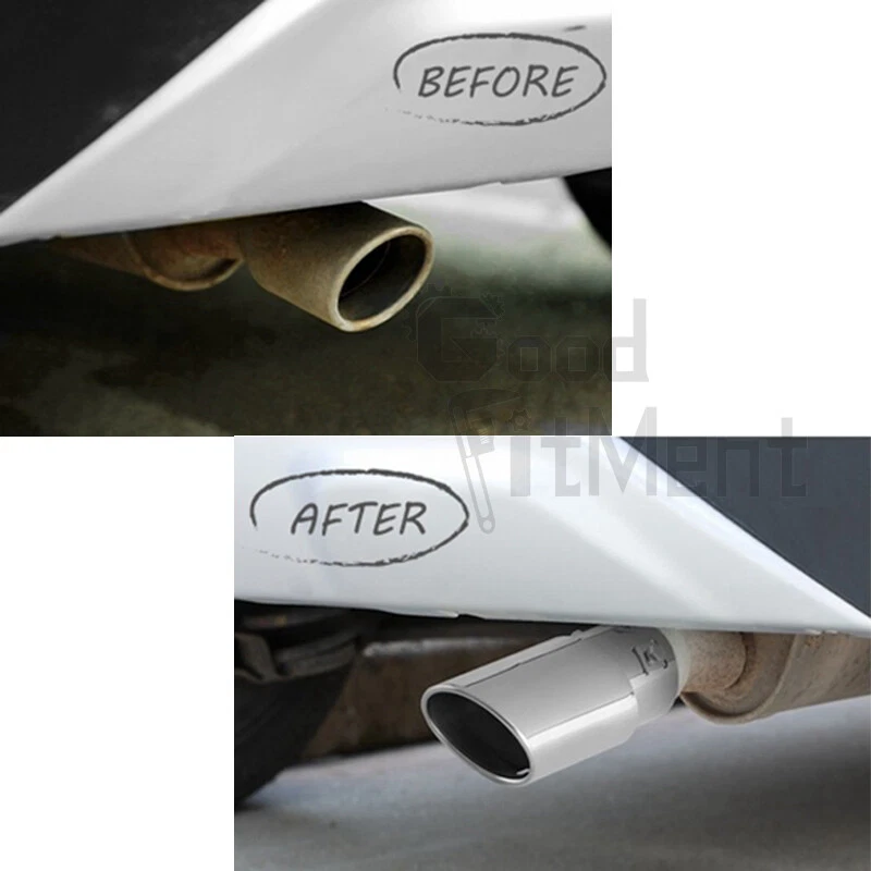 For Holden Colorado 2008-2021 Pair Stainless Steel Exhaust Pipe Tail Muffler Tip - image 4 of 4