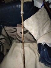 antik maßgeschneiderter Dorn Knochengriff Kugel in Knochen Gehstock gut getragen 