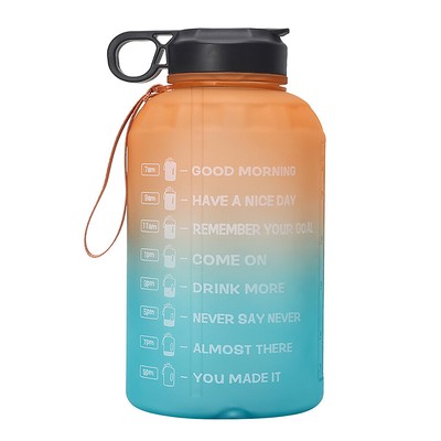 GroßE Halbe Gallone Motivation Wasser Flasche mit Strohhalm und Zeit Markie9211