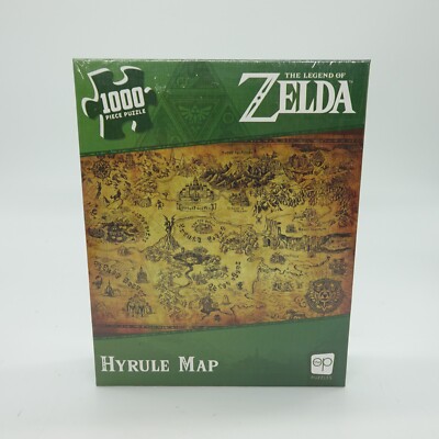 The Legend of Zelda  Hyrule Map  Jigsaw Puzzle, 1000-Pieces **NEW SEALED**