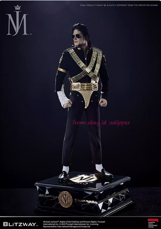 マイケル・ジャクソン BLITZWAY スタチュー フィギュア Perfect Blitzway 1/4 Michael Jackson Statue Glue Std Hair Plate In