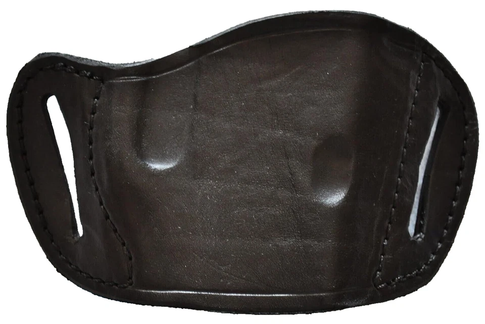 Black Leather Pancake Belt Gun Holster for Ruger LCP-380 - Image 3 of 3