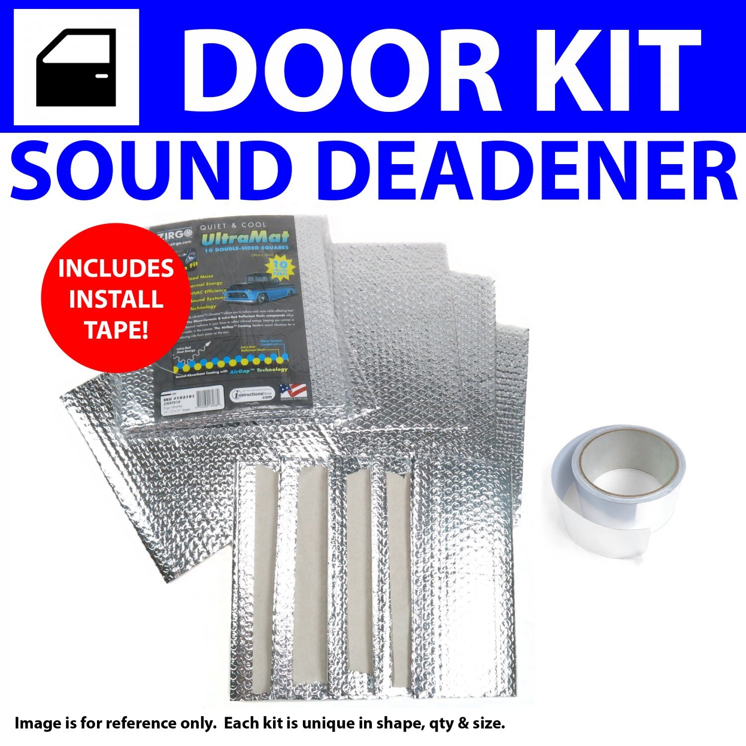 Heat & Sound Barrier 1964-1969 Ford GT40 4 Door Pro Kit Seam Tape