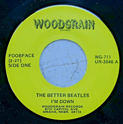 Better Beatles   I'm Down 7''  Woodgrain WG-711  US  No Wave / Synth Pop  MINT(-)