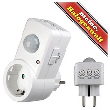 1-2-3-5-10x Steckdose mit Bewegungsmelder 1200W Dämmerungssensor Zwischenstecker